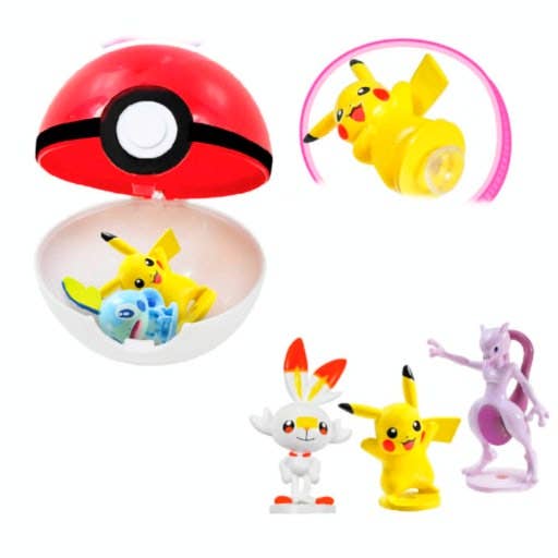 K-Wonderland - Pokémon Suction Figure Monster Ball– Gacha Blind Capsule Toy