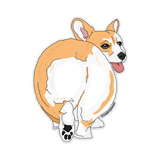 Sammy Gorin LLC - Corgi Butt Sticker