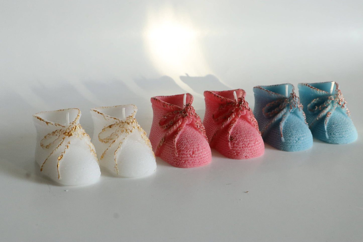 SugarByrd - Baby Shower Candle Favors - Booties