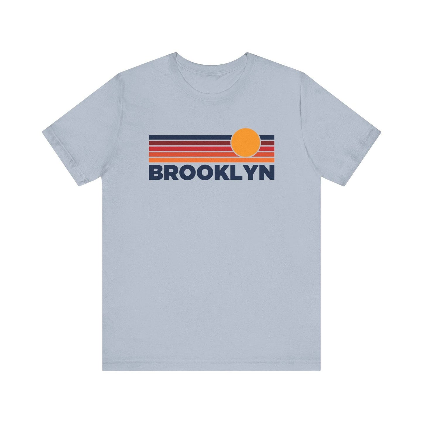 Hey Mountains - Brooklyn, NY T-Shirt Retro Vintage Sun Unisex Brooklyn Tee