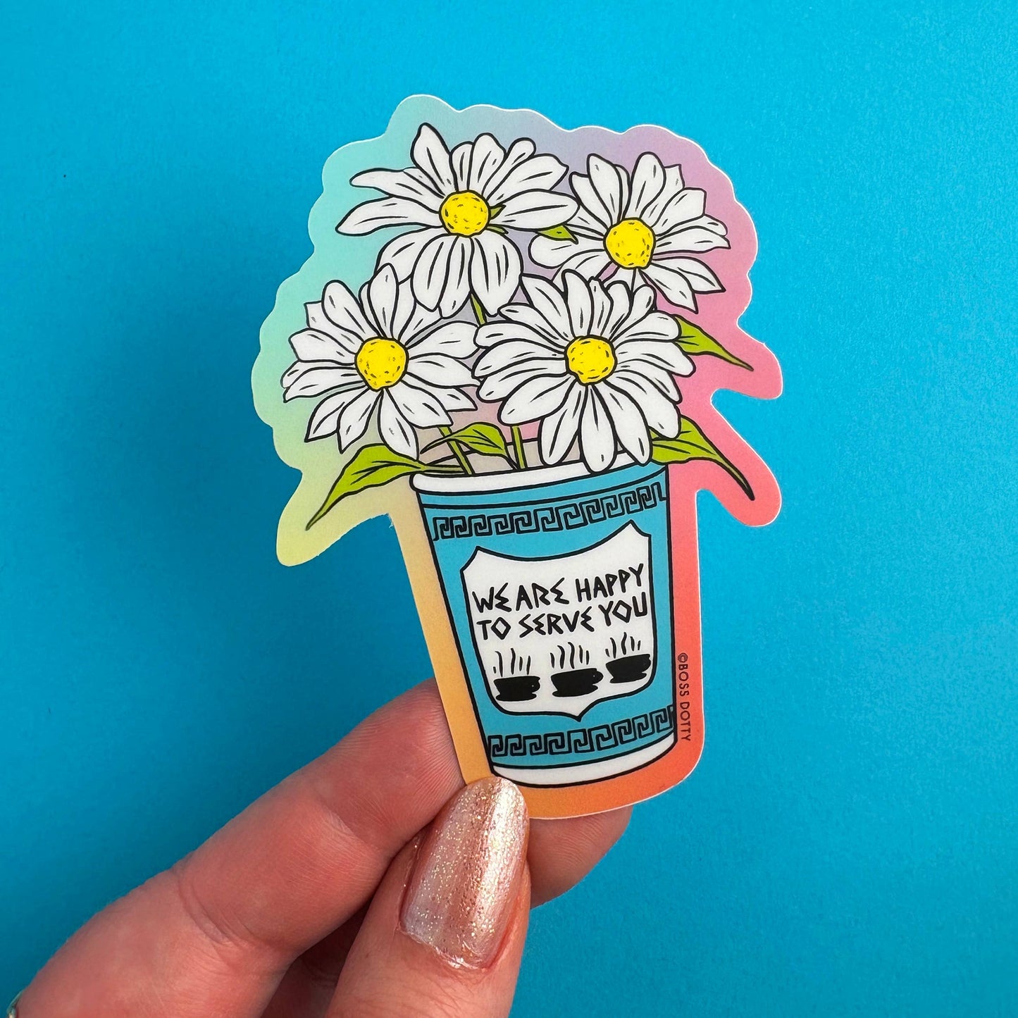 Bodega Flowers Sticker