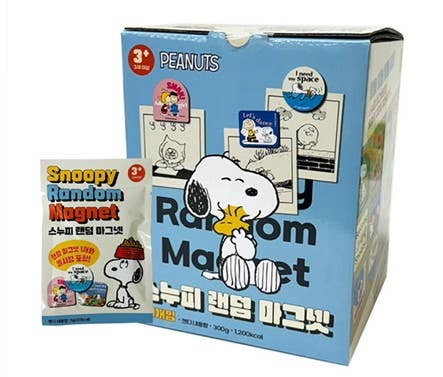 K_Wonderland - Peanuts Snoopy & Friends Magnet Mystery Random Box