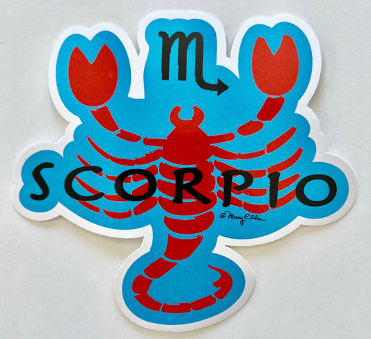 Mary Ellis - Scorpio Sticker | Scorpio Gift | Astrology Gift | Zodiac
