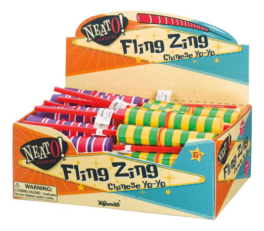 Toysmith - Neato! Fling Zing, Stick Yo-Yo- Retro Classic