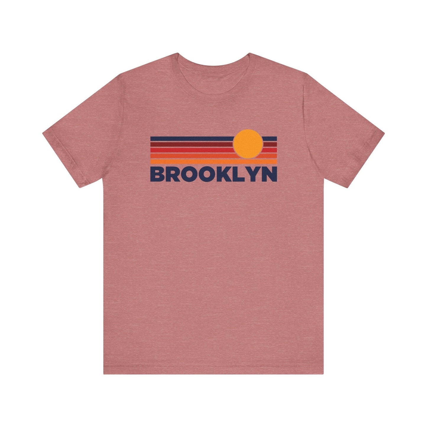 Hey Mountains - Brooklyn, NY T-Shirt Retro Vintage Sun Unisex Brooklyn Tee