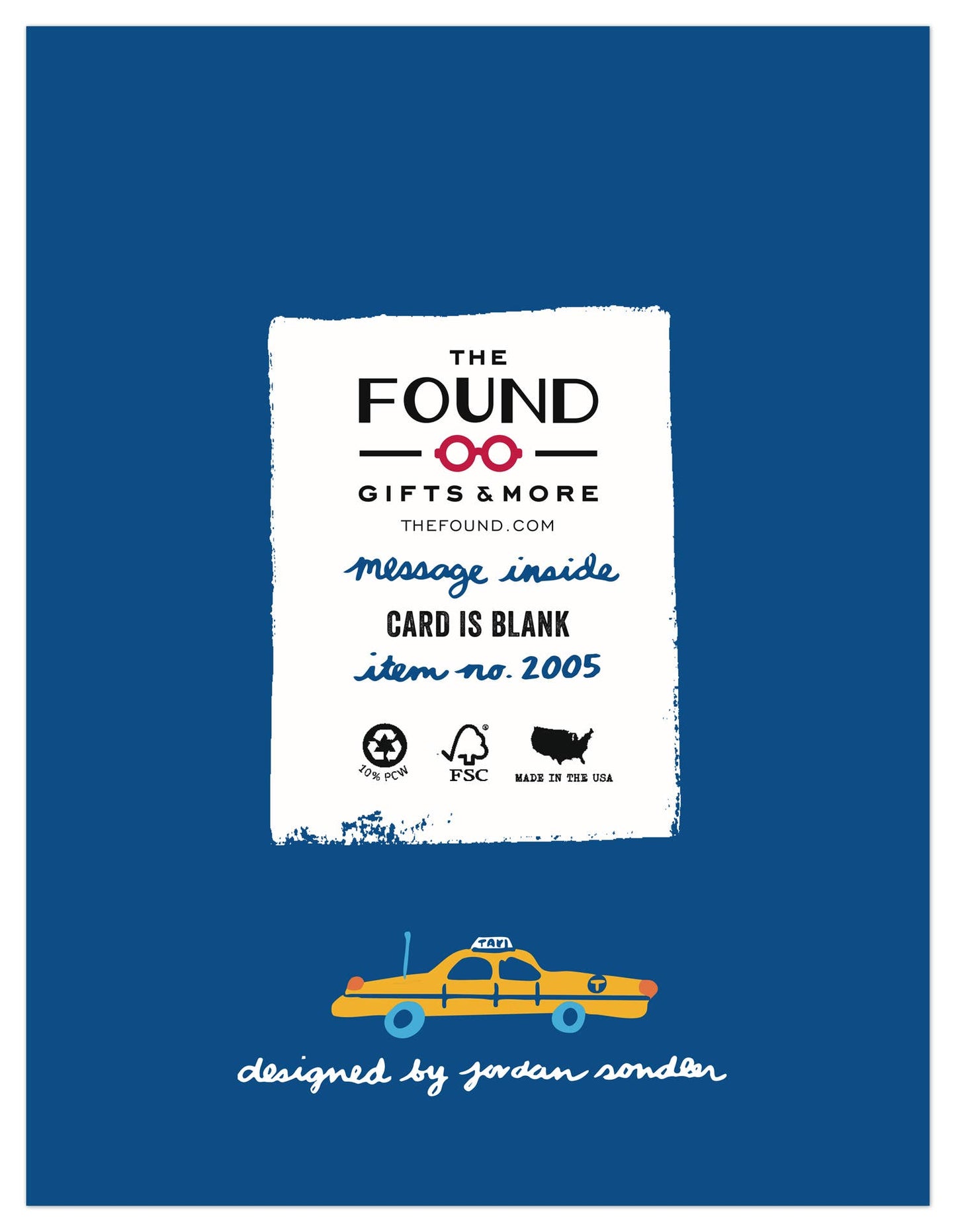 THE FOUND - Greetings From New York Landmarks Blank Card