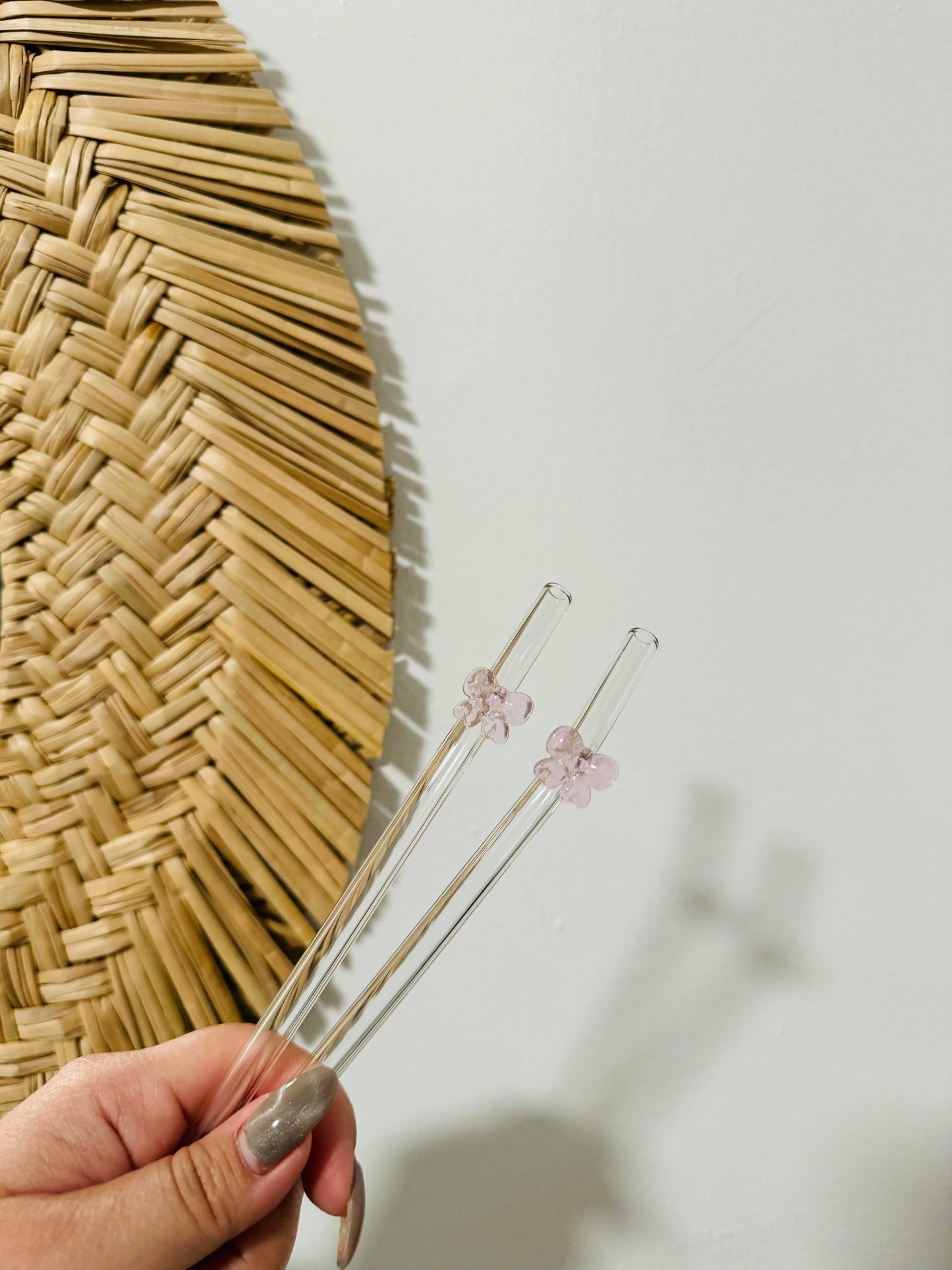 KuriArt Designs - Coquette Bow Glass Straw