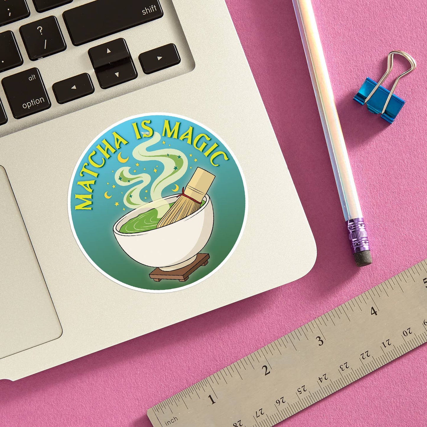 Matcha is Magic Die Cut Sticker