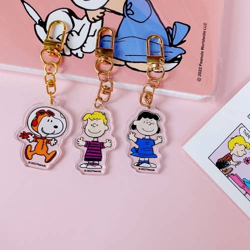 K_Wonderland - Peanuts Snoopy & Friends Random Key Chain Ring-Bag charm