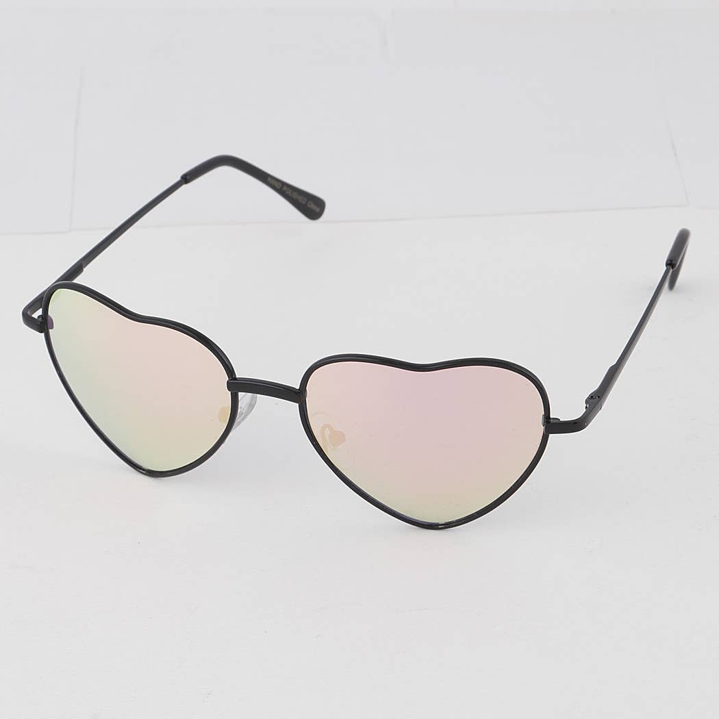 3AM BY H&D ACCESSORIES - Heart Mirrored Sunglasses