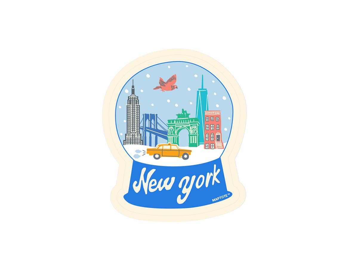 Maptote - New York City Snowglobe Sticker