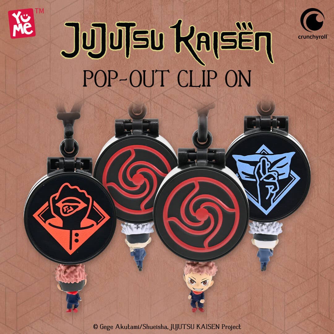 Jujutsu Kaisen Pop Out Clip-On Keychain - Blind Box CDU