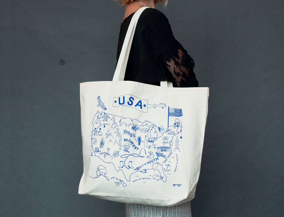 Maptote - USA Beach Tote