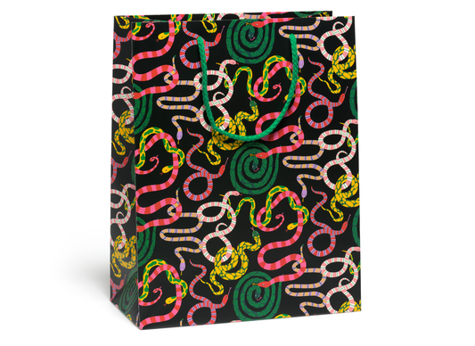 Red Cap Cards - Vibrant Snakes gift bag - Large