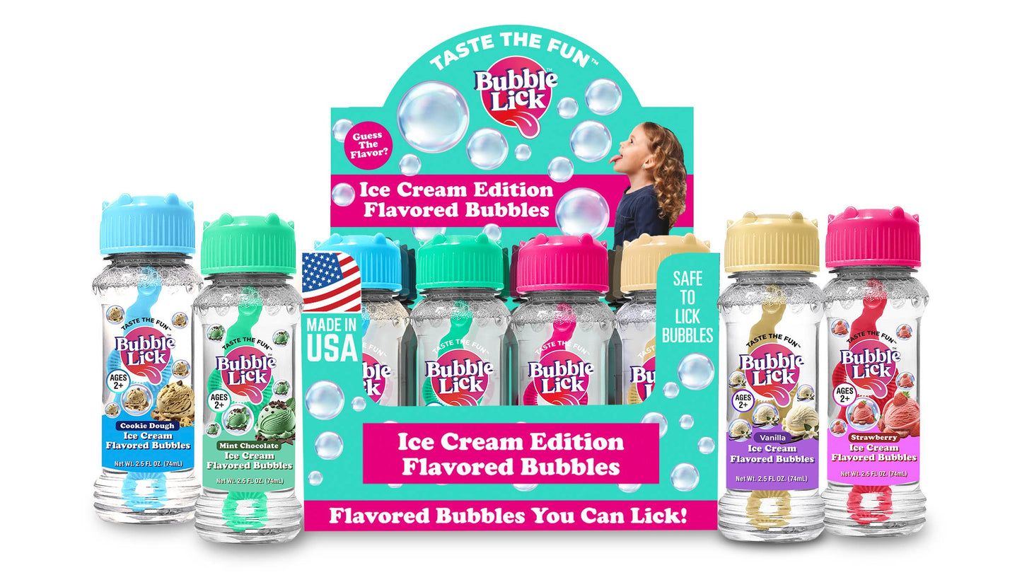 Bubble Lick Ice Cream Edition - Flavored Bubbles