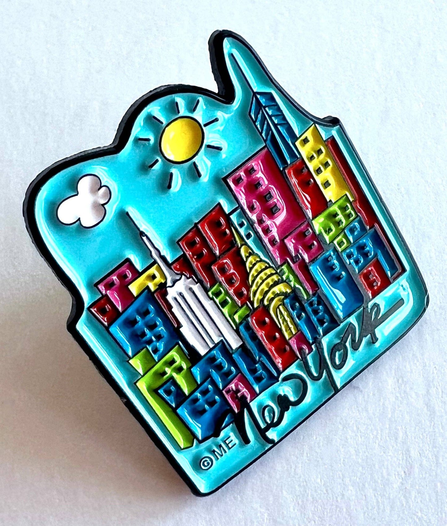 Mary Ellis - New York Skyline Lapel Pin