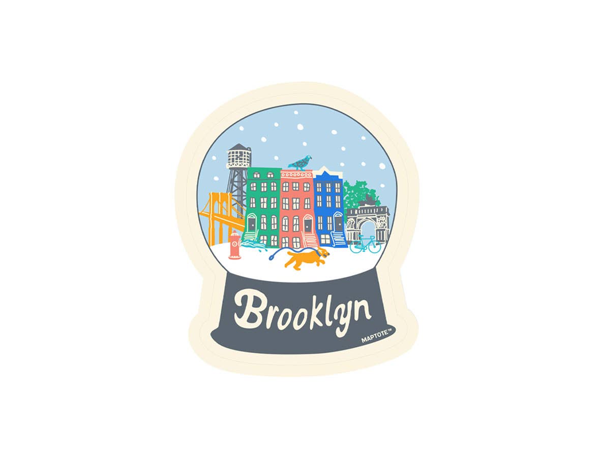 Maptote - Brooklyn Snowglobe Sticker