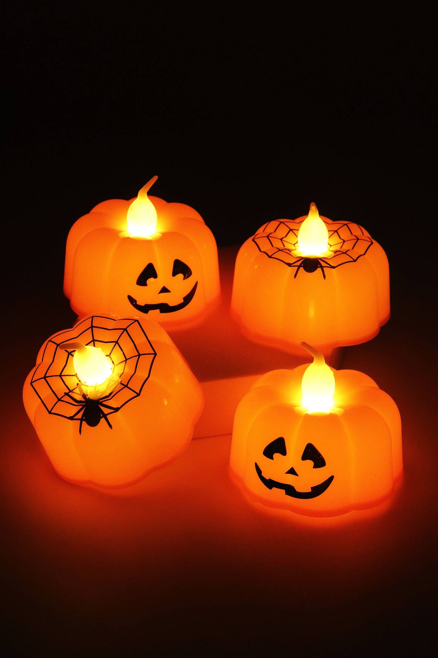 Halloween Pumpkin Lantern Led Candle Tealight