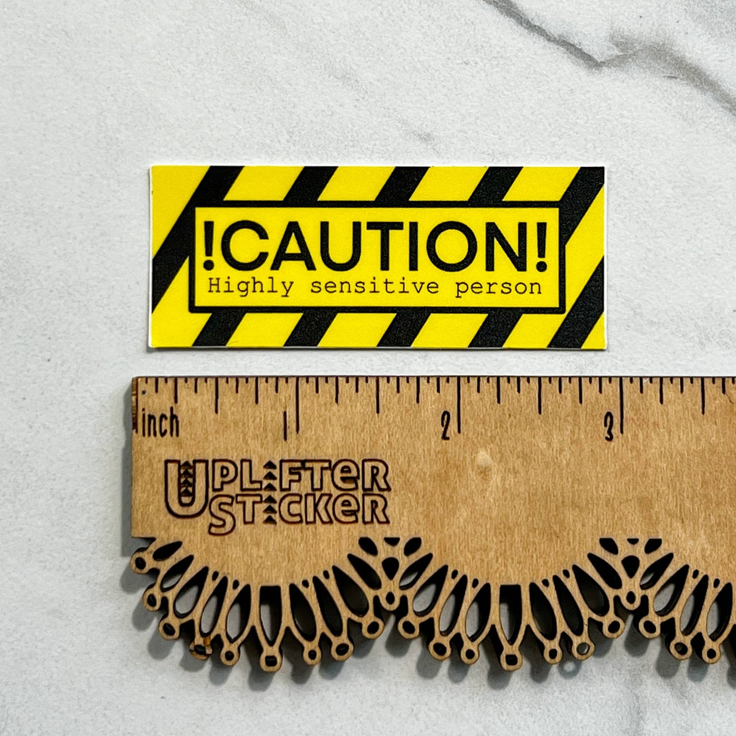 Caution sticker