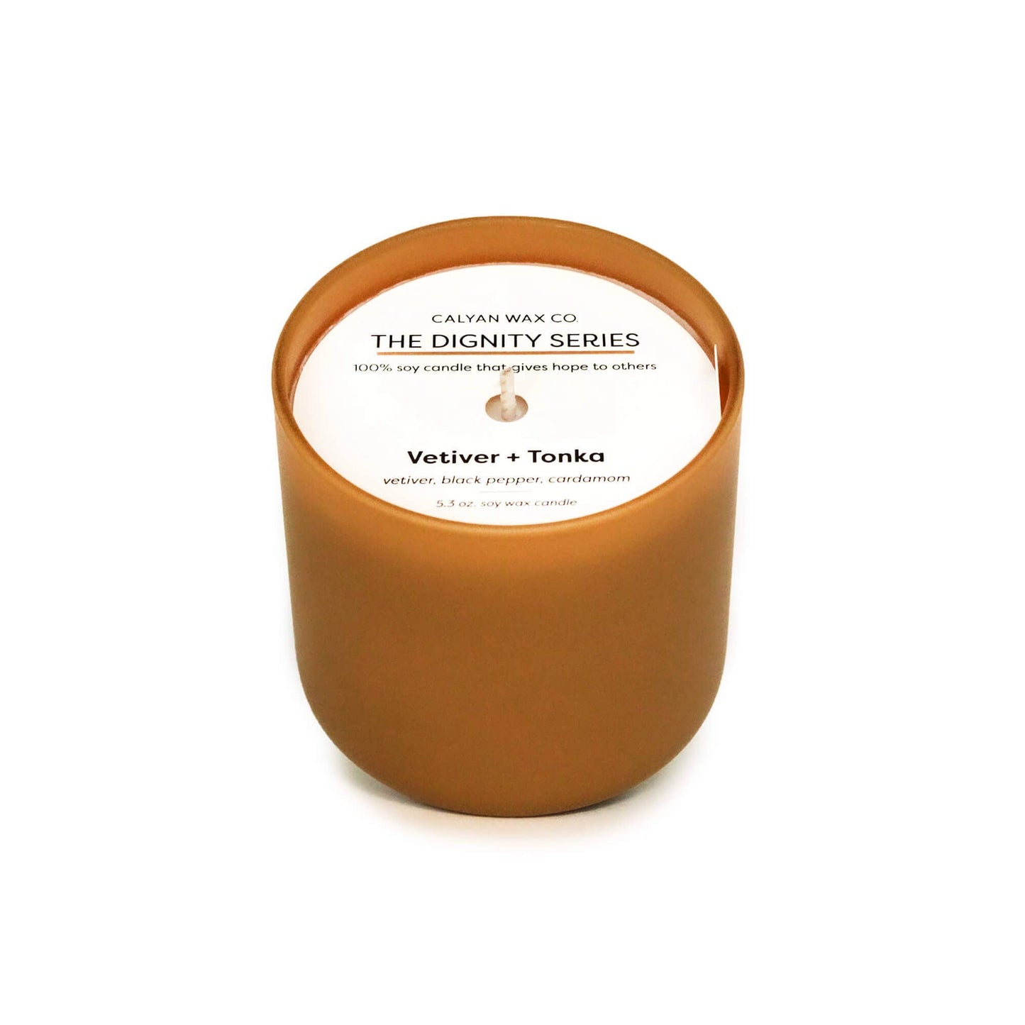 Calyan Wax Co. - Vetiver + Tonka - Dignity Series Soy Candle