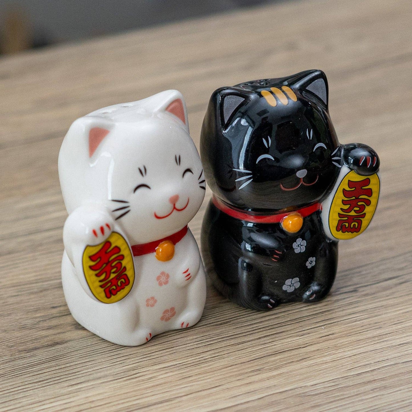 3"H Lucky Cat Salt and Pepper Shaker Set (1/48)
