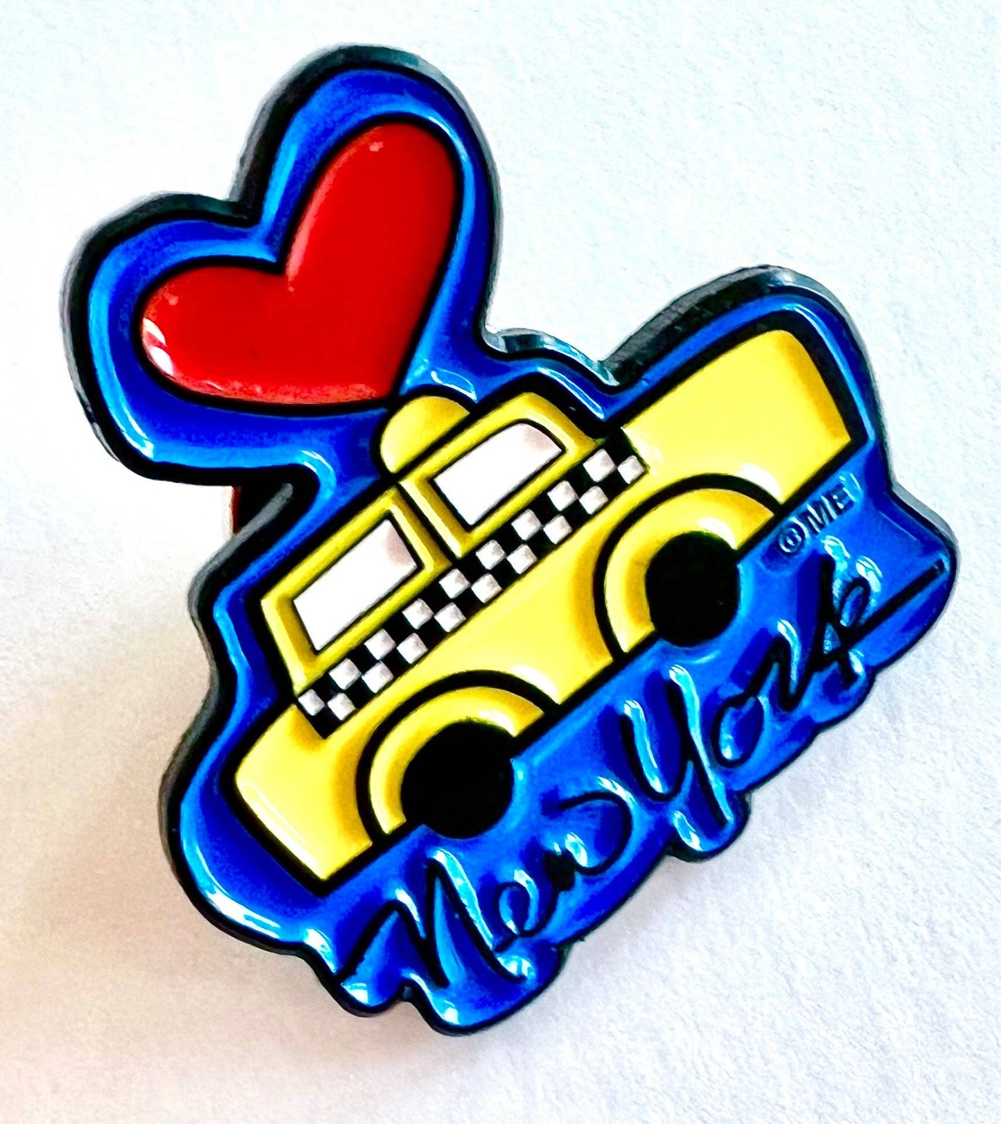 Mary Ellis - New York Taxi Heart Lapel Pin