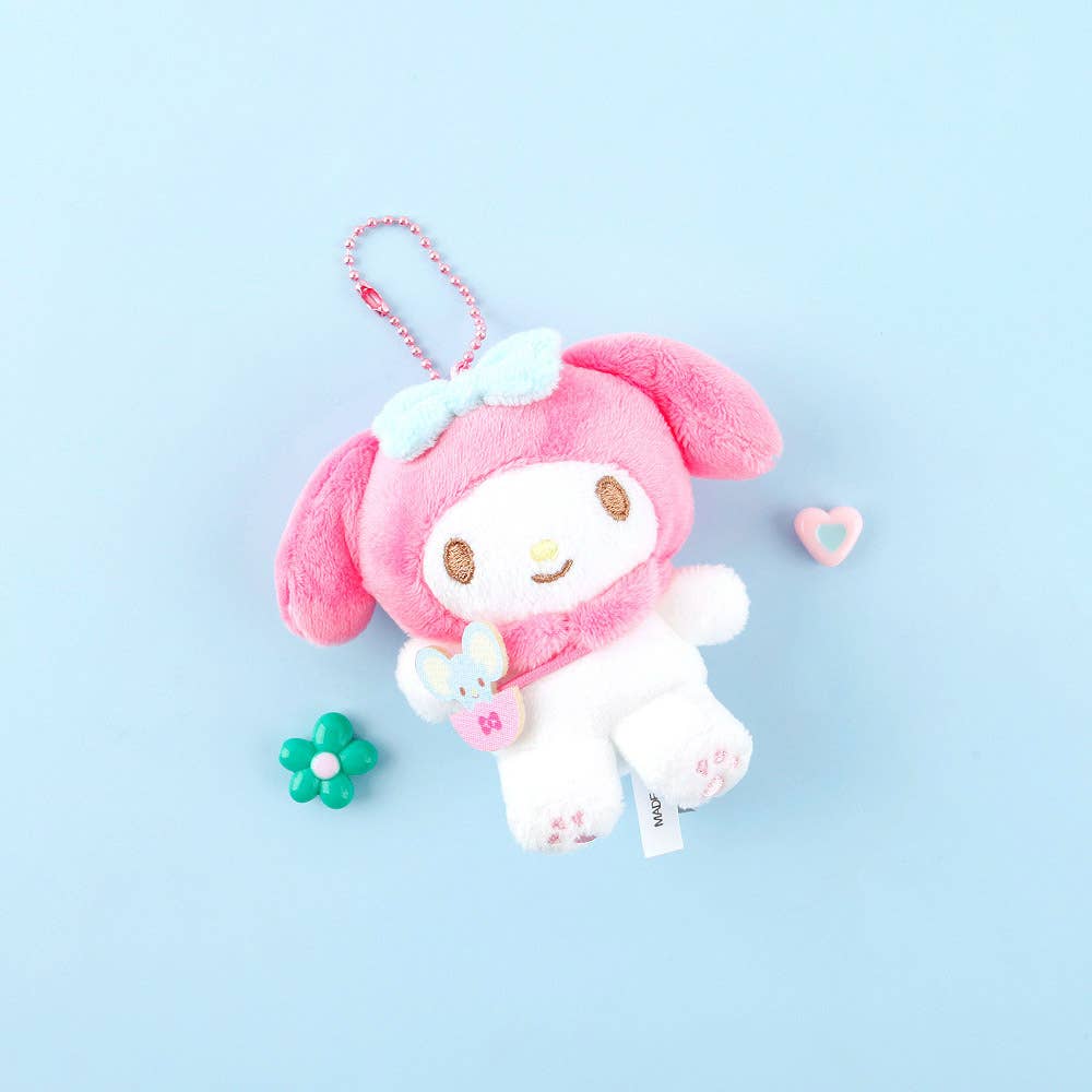 K-Wonderland - Sanrio Mini Plush Keychain – Shoulder Bag Edition (8cm)