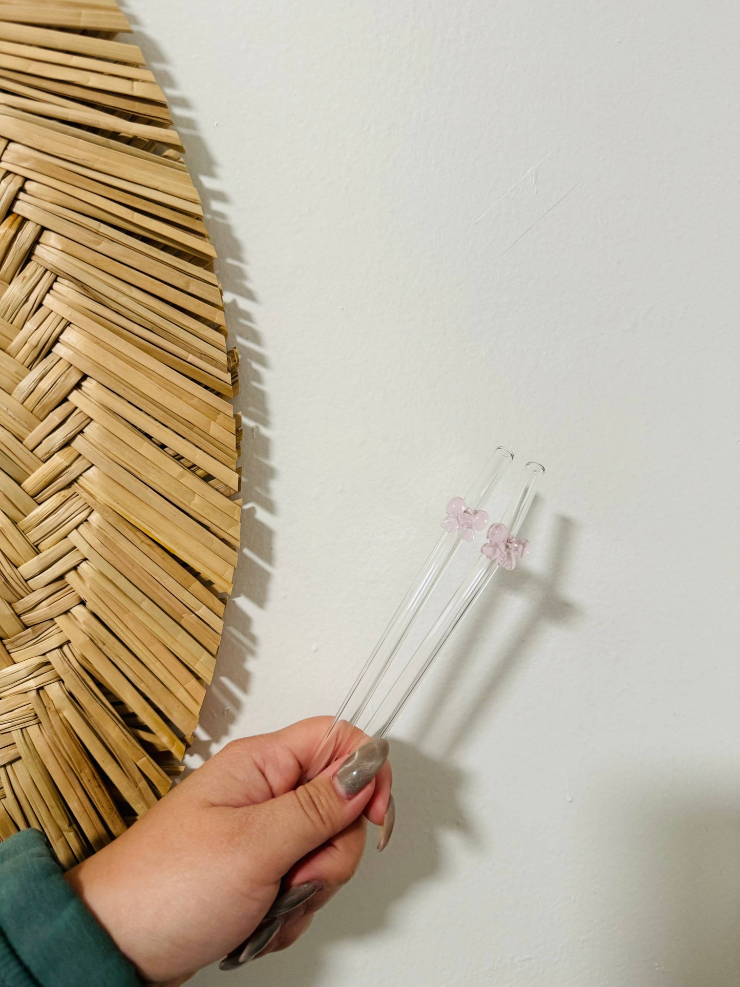 KuriArt Designs - Coquette Bow Glass Straw