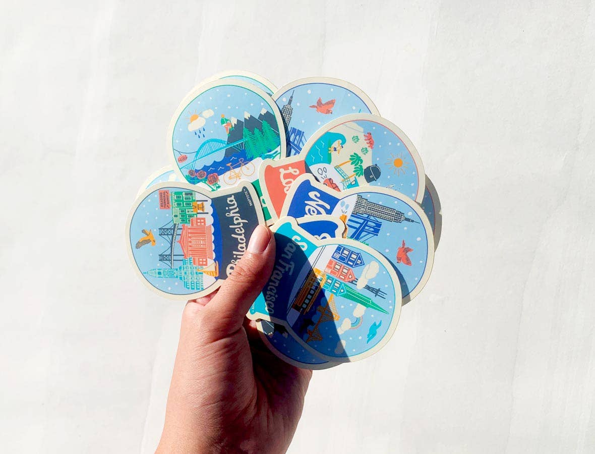 Maptote - Brooklyn Snowglobe Sticker