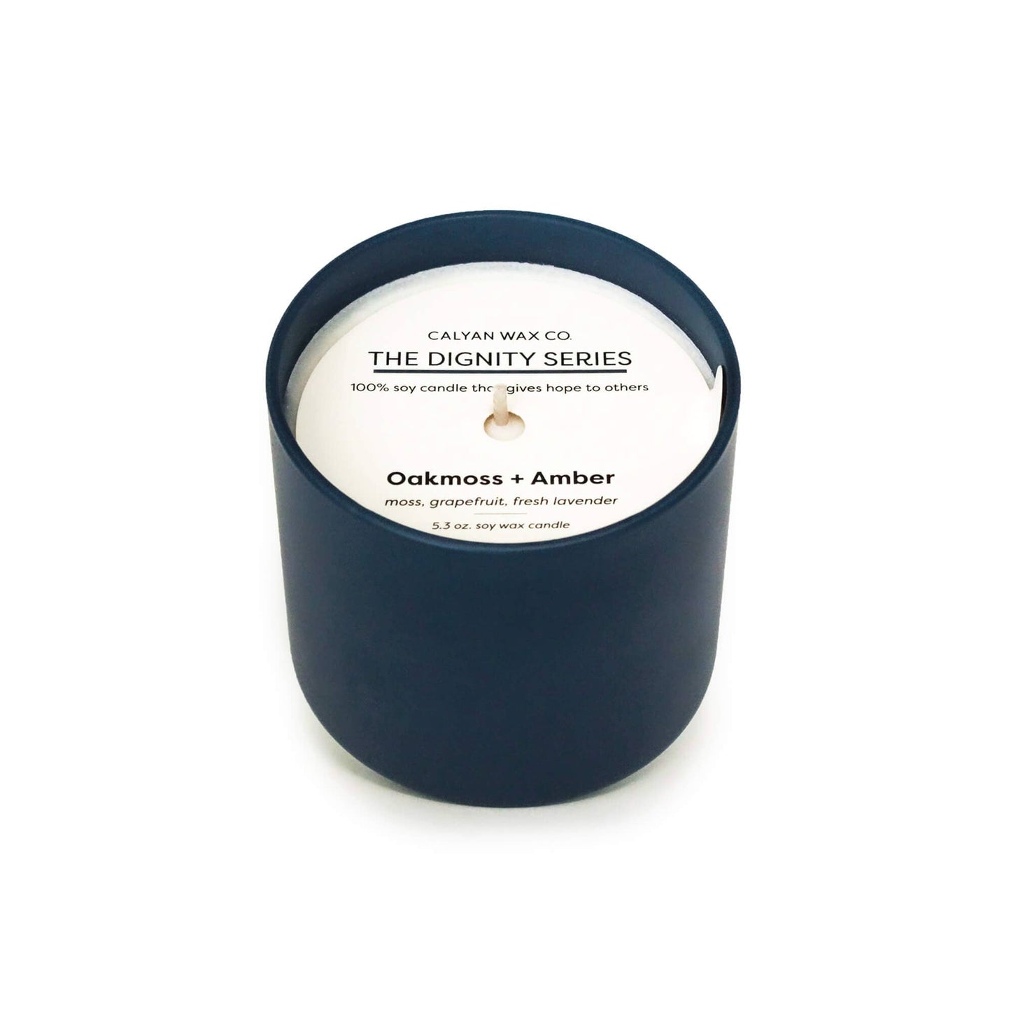 Calyan Wax Co. - Oakmoss + Amber - Dignity Series Soy Candle