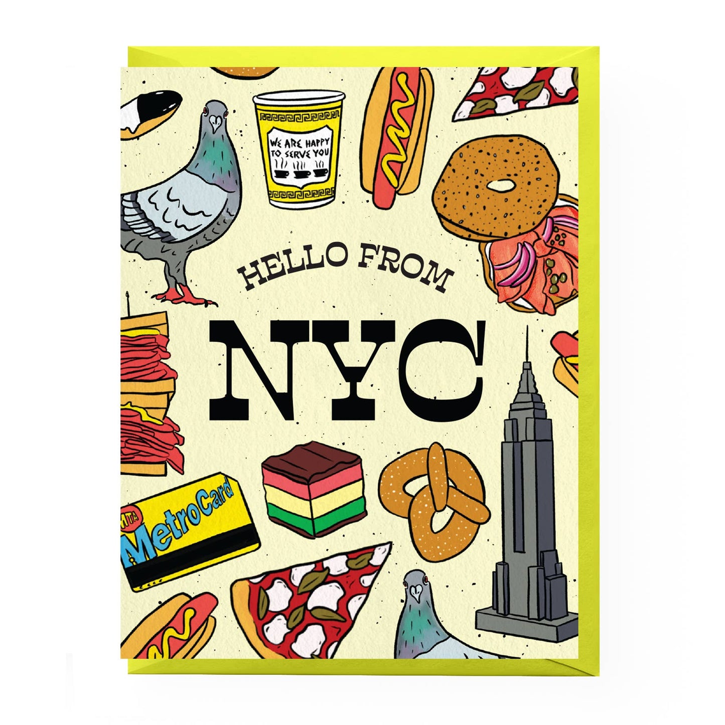 Hello From NYC Greeting Card