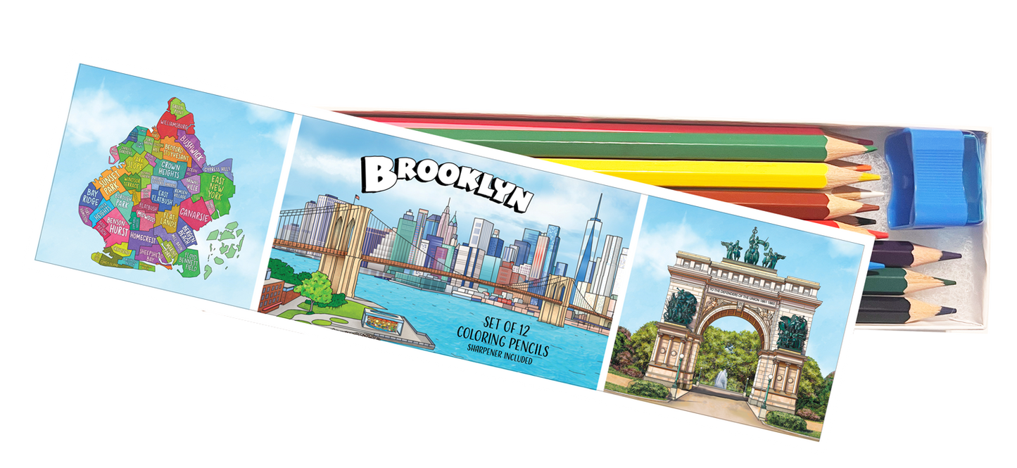 Brooklyn Coloring Pencil Box Set - NYC