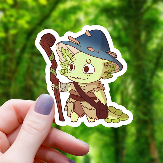 Mimic Gaming Co - Axolotl Druid RPG Inspired Class Sticker - 3"