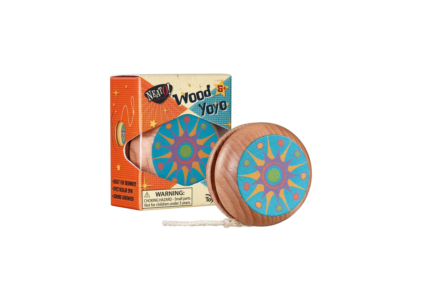 Toysmith - Neato! Wood Yo-Yo- Retro Classic