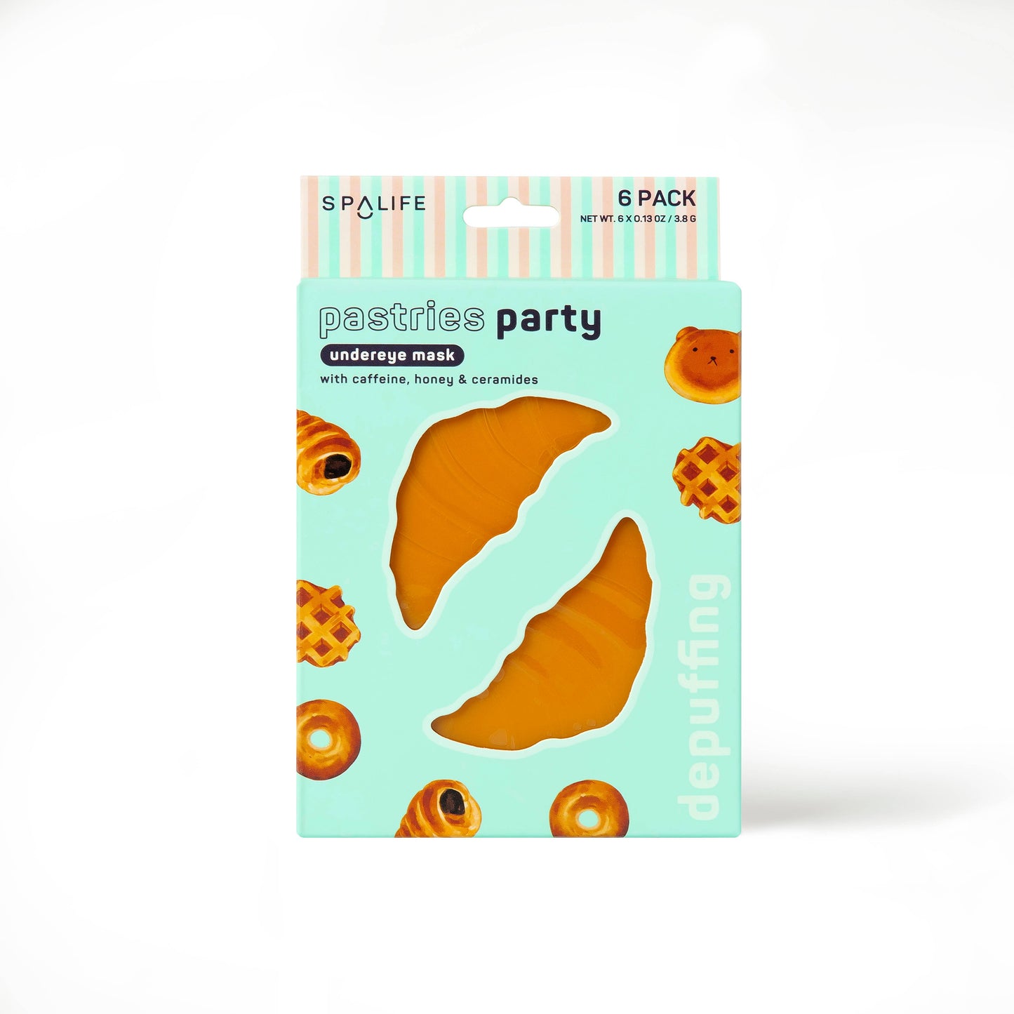 My Spa Life - Pastries Party Depuffing Undereye Masks - 6 Pairs
