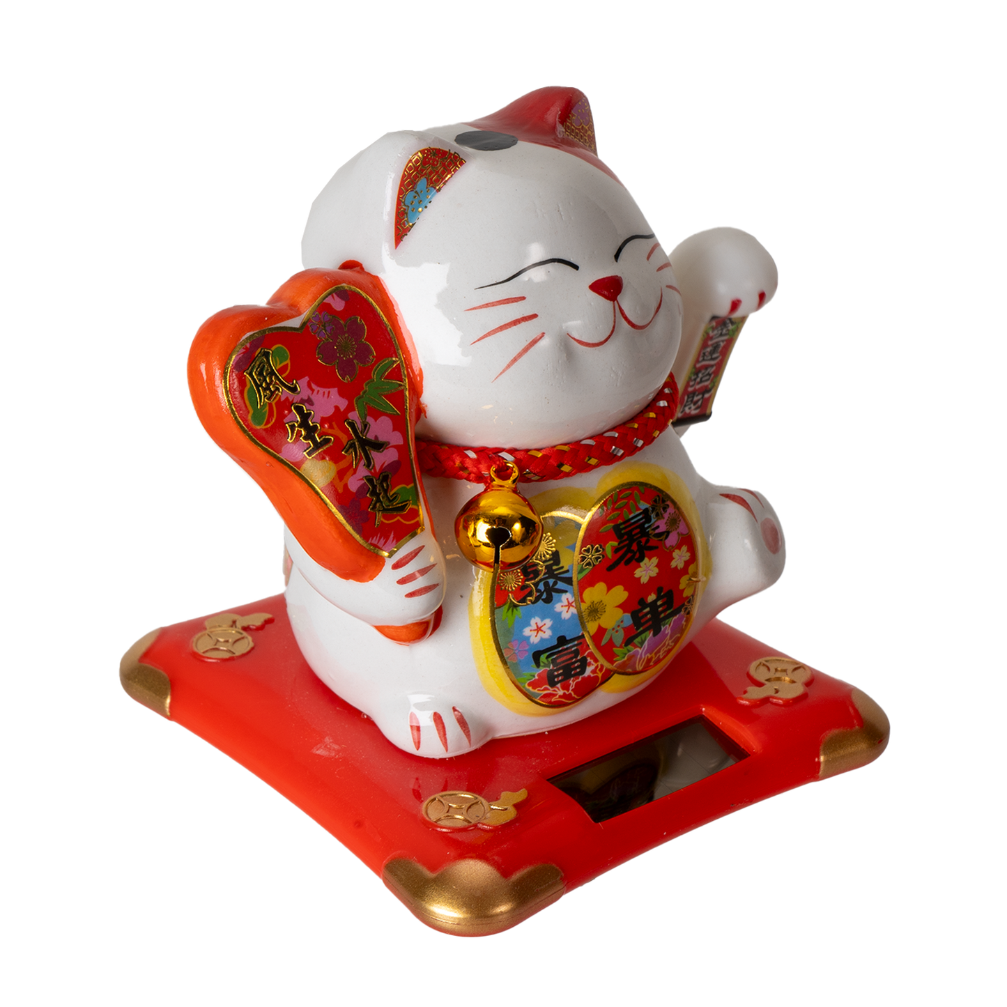 5 Inch Tall Solar Powered Lucky Cat With Movable Arm (1/60)