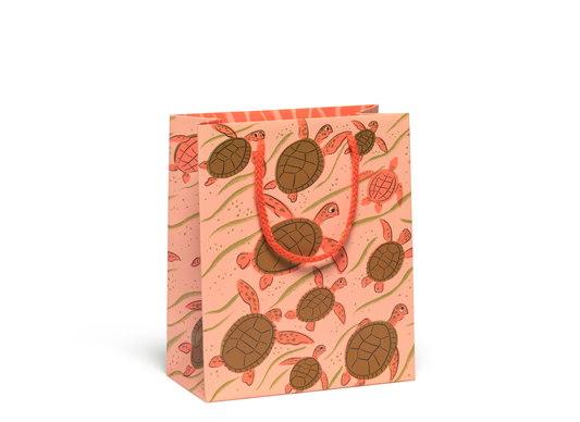 Red Cap Cards - Turtle Family gift bag - Medium
