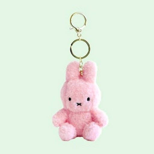 K_Wonderland - Miffy Creamy Plush Bag Charm, Key chain holder - 8cm