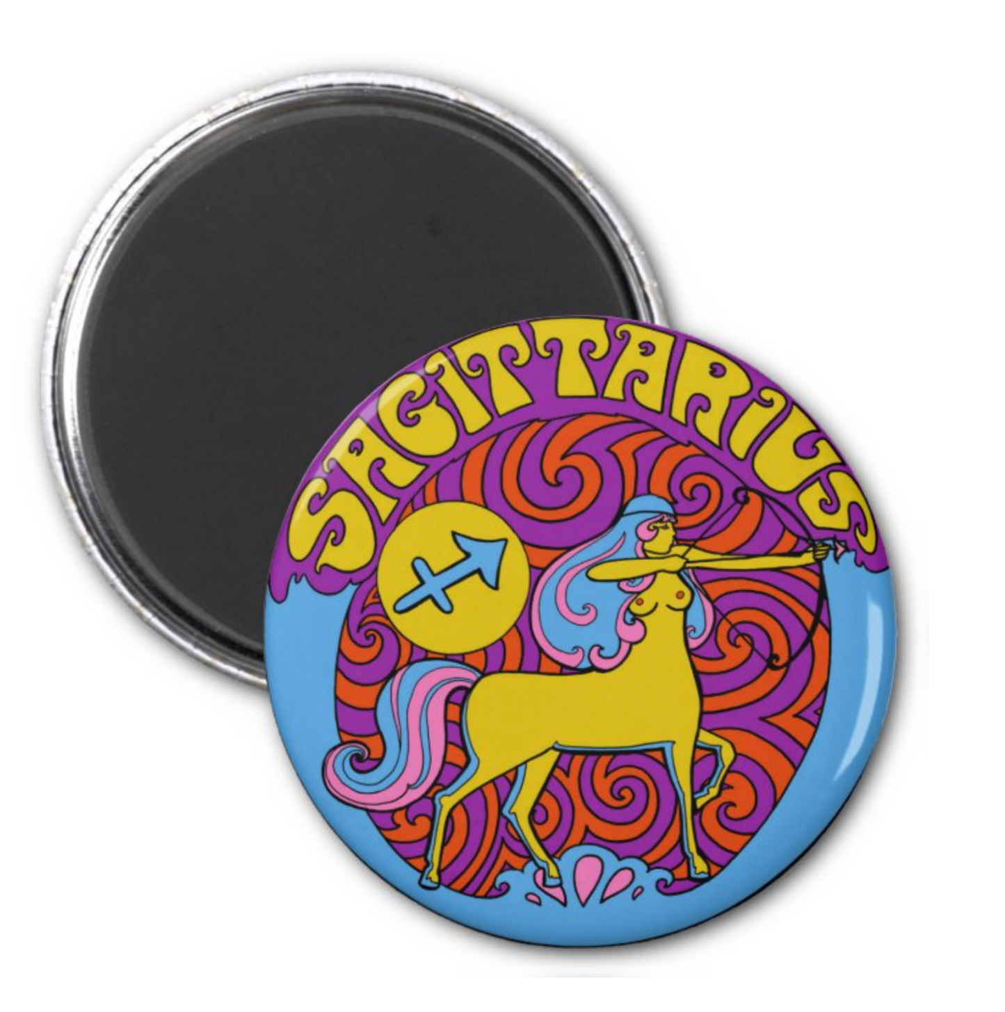 Astral Weekend - Sagittarius Zodiac Metal Magnet