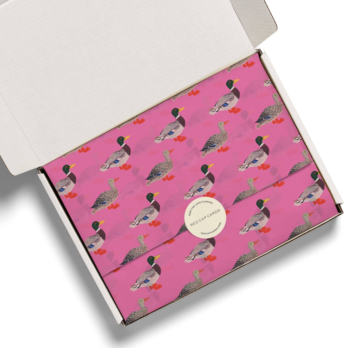 Red Cap Cards - Quacky Birthday tissue paper