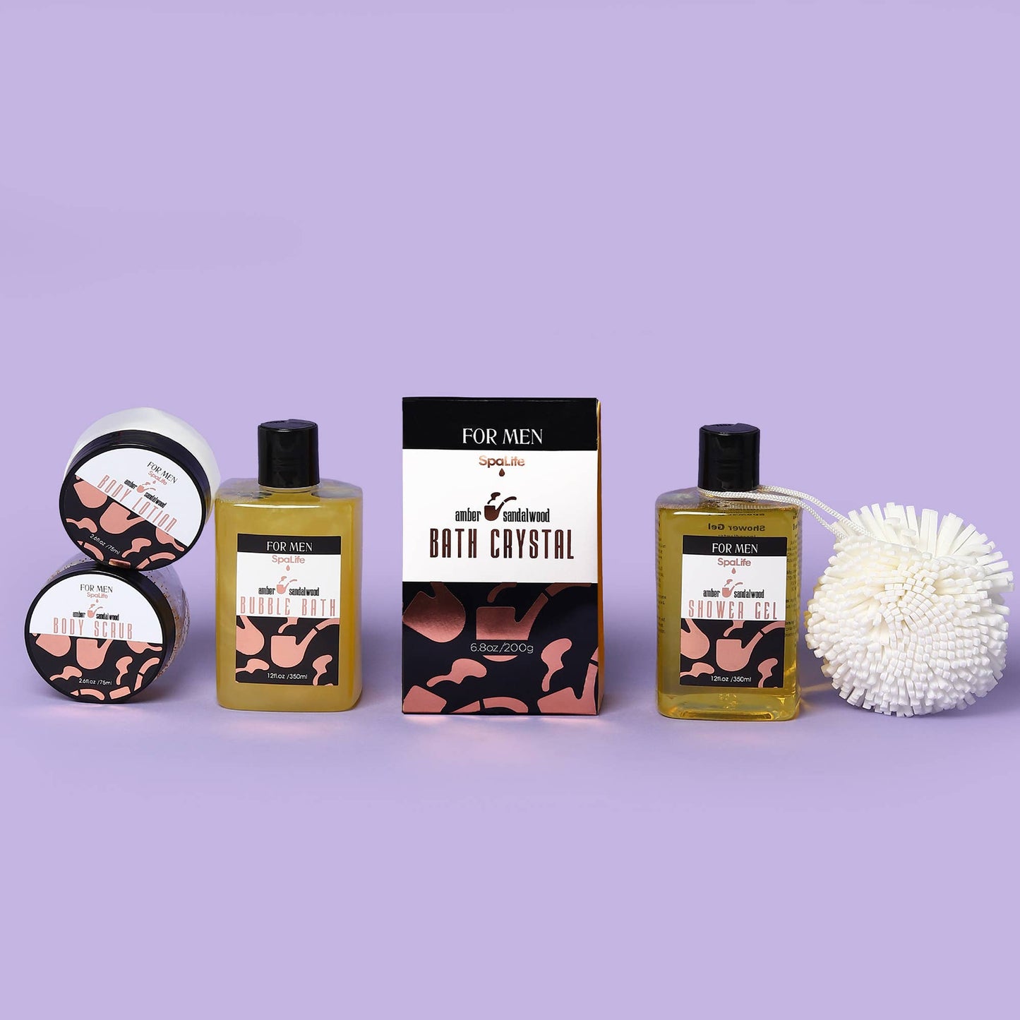 My Spa Life - All Natural Bath & Body Luxury Spa Men's Sandalwood Gift Set