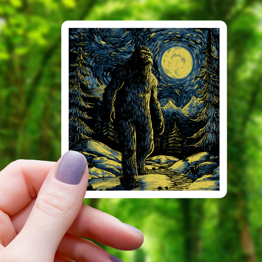 Mimic Gaming Co - Bigfoot Starry Night Sticker - 3"
