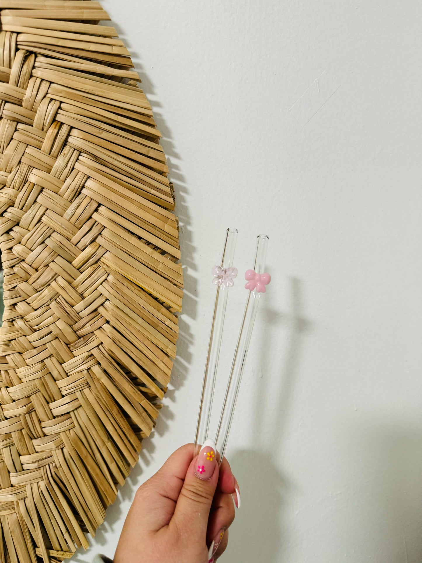 KuriArt Designs - Coquette Bow Glass Straw