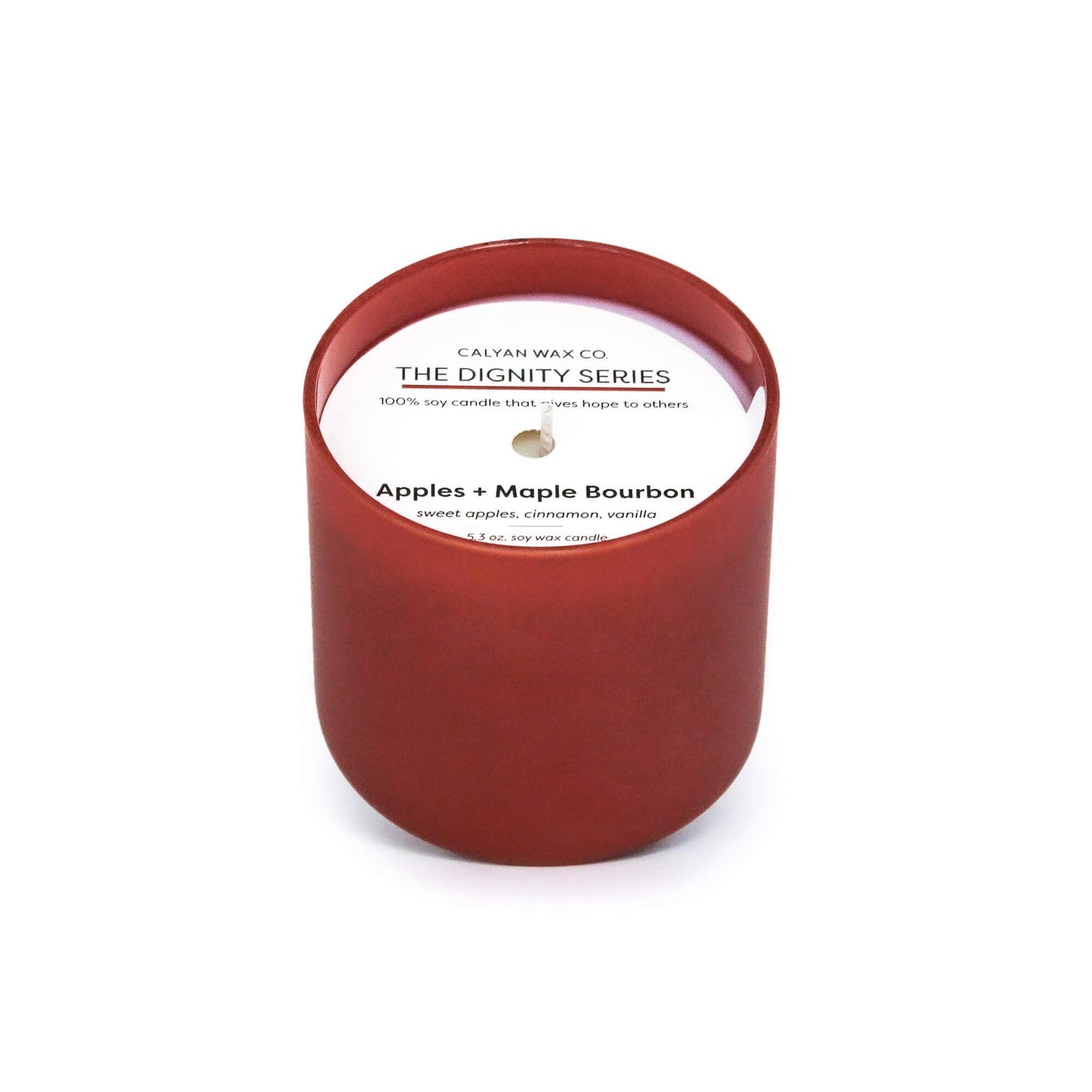 Calyan Wax Co. - Apples + Maple Bourbon - Dignity Series Soy Candle
