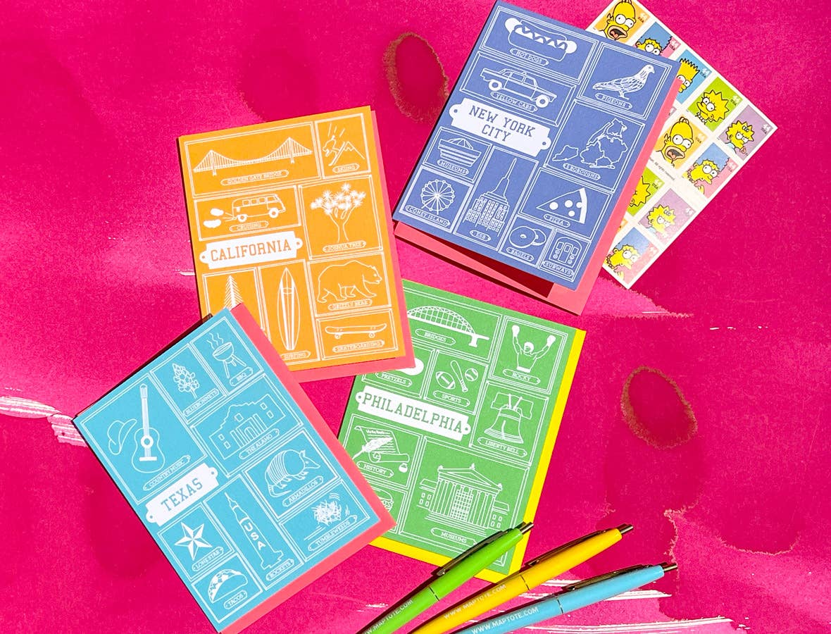 Maptote - New York City Frames Greeting Card