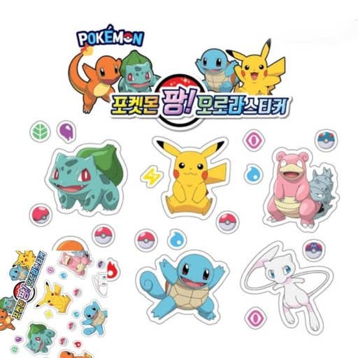 K-Wonderland - Pokémon Aurora Pang Stickers – Assorted Designs