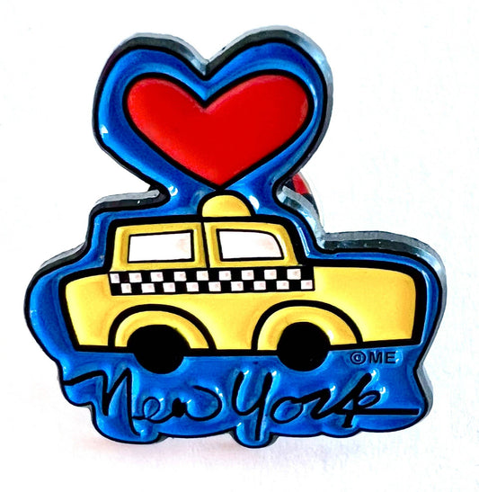 Mary Ellis - New York Taxi Heart Lapel Pin