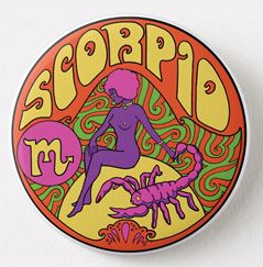Scorpio Zodiac Metal Magnet