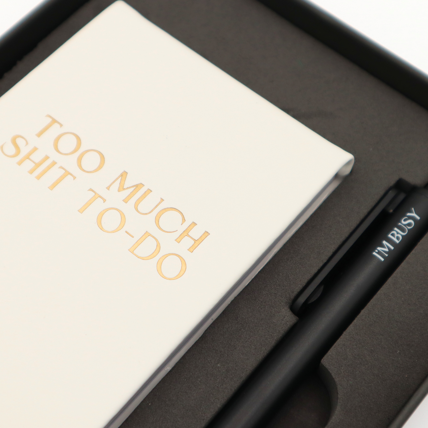 Properly Improper - Too Much Shit To Do - Pocket Journal & Pen Box Set