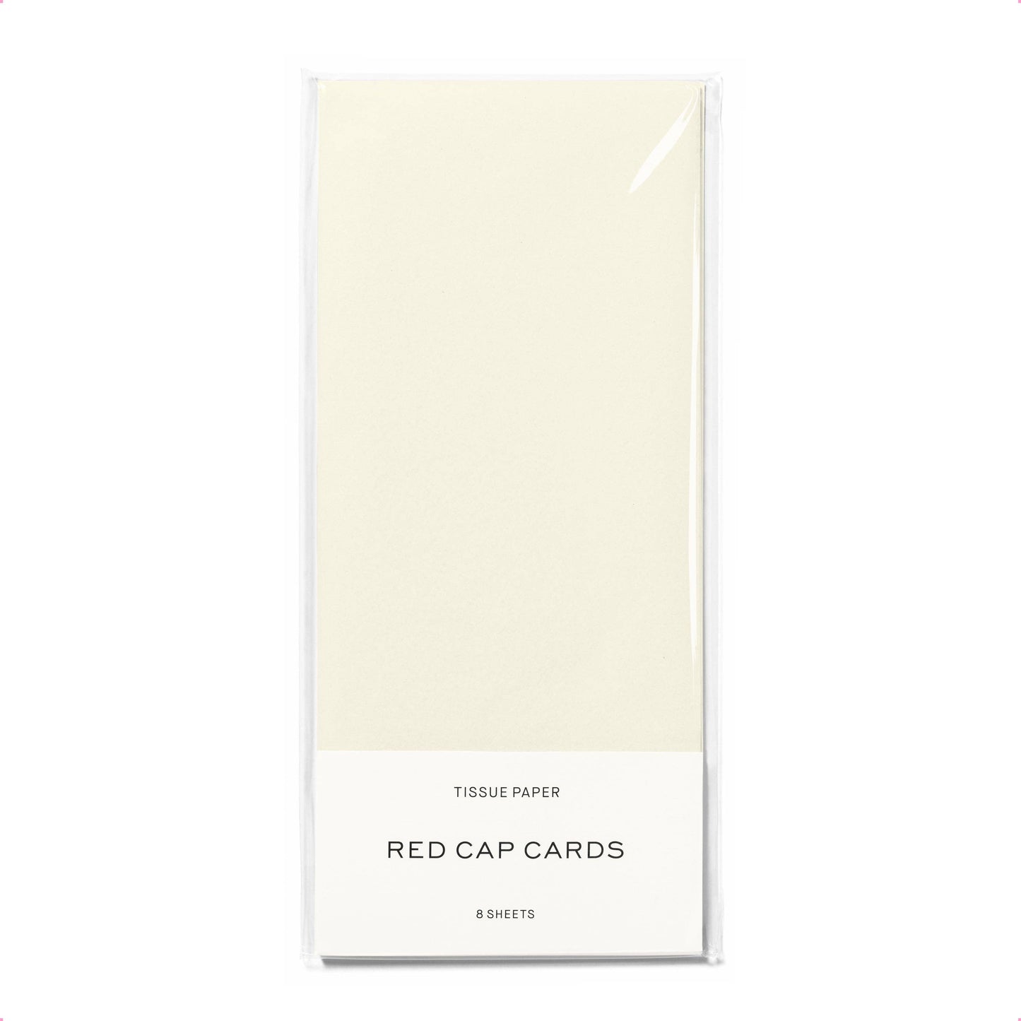 Red Cap Cards - Soft White tissue paper